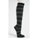 grey and black knee high socks